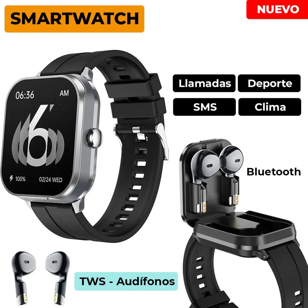 D8PRO SMART PULSO GOMA + AUDIFONOS